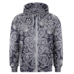 Flowers Mandala Ornament Men s Zipper Hoodie by goljakoff