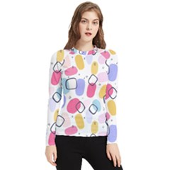 Watercolor Circles  Abstract Watercolor Women s Long Sleeve Rash Guard by SychEva