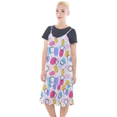 Watercolor Circles  Abstract Watercolor Camis Fishtail Dress by SychEva