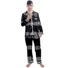 Gfghfyj Men s Long Sleeve Satin Pajamas Set
