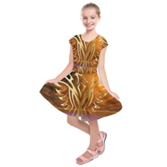 Pheonix Rising Kids  Short Sleeve Dress by icarusismartdesigns