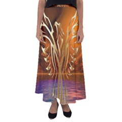 Pheonix Rising Flared Maxi Skirt by icarusismartdesigns