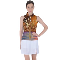 Pheonix Rising Women s Sleeveless Polo Tee by icarusismartdesigns