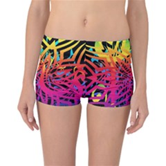 Abstract Jungle Reversible Boyleg Bikini Bottoms