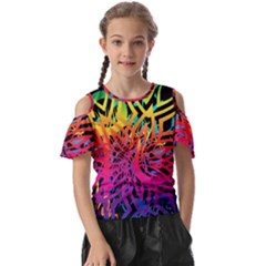 Abstract Jungle Kids  Butterfly Cutout Tee by icarusismartdesigns