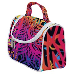 Abstract Jungle Satchel Handbag by icarusismartdesigns