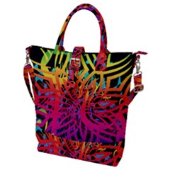 Abstract Jungle Buckle Top Tote Bag by icarusismartdesigns