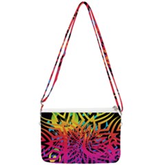 Abstract Jungle Double Gusset Crossbody Bag