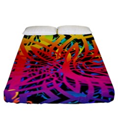 Abstract Jungle Fitted Sheet (king Size) by icarusismartdesigns