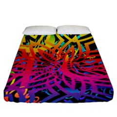 Abstract Jungle Fitted Sheet (california King Size) by icarusismartdesigns