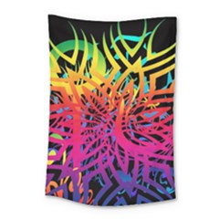 Abstract Jungle Small Tapestry by icarusismartdesigns