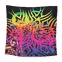 Abstract Jungle Square Tapestry (Large) View1