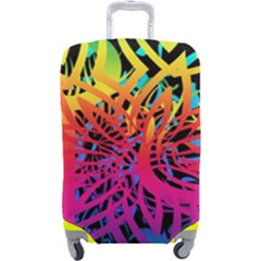 Abstract Jungle Luggage Cover (large)