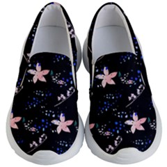 Sparkle Floral Kids Lightweight Slip Ons