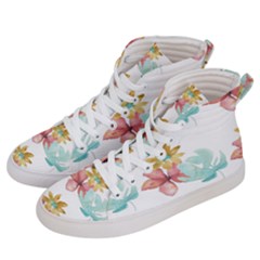 Floral Nature Men s Hi-top Skate Sneakers by Sparkle