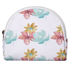 Floral Nature Horseshoe Style Canvas Pouch by Sparkle