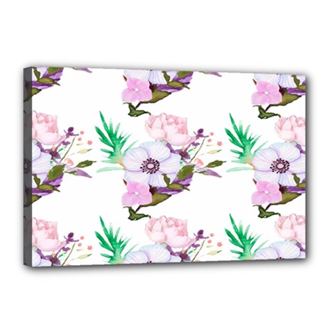 Floral Art Canvas 18  X 12  (stretched) by Sparkle