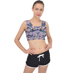 Diamond Spots V-back Sports Bra by Sparkle