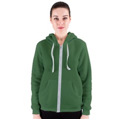 Basil Green Women s Zipper Hoodie by FabChoice