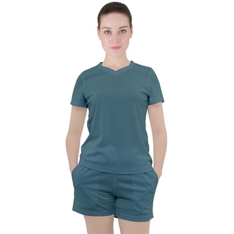 Beetle Green Women s Tee And Shorts Set by FabChoice