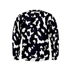 Camouflage Bleu Kids  Sweatshirt by kcreatif