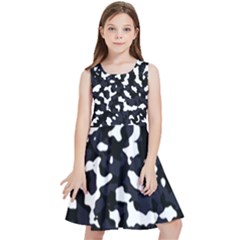 Camouflage Bleu Kids  Skater Dress by kcreatif