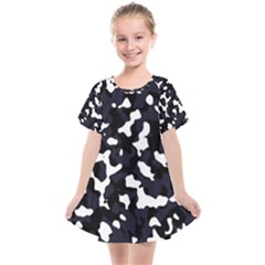 Camouflage Bleu Kids  Smock Dress by kcreatif