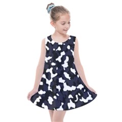 Camouflage Bleu Kids  Summer Dress by kcreatif