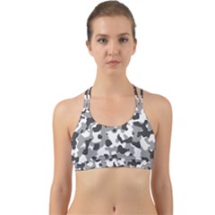 Camouflage Gris/blanc Back Web Sports Bra by kcreatif