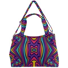 Abstract Pattern Double Compartment Shoulder Bag by designsbymallika