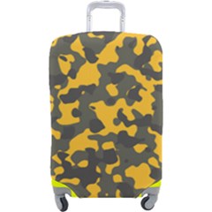 Camouflage Jaune/vert  Luggage Cover (large) by kcreatif