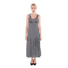 Bande noir/blanc  Sleeveless Maxi Dress