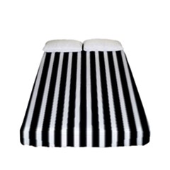 Bande noir/blanc  Fitted Sheet (Full/ Double Size)