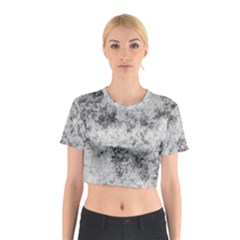 Degrade Blanc/gris Cotton Crop Top by kcreatif