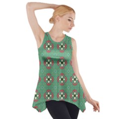 Mushrooms In The Meadow  Side Drop Tank Tunic by SychEva