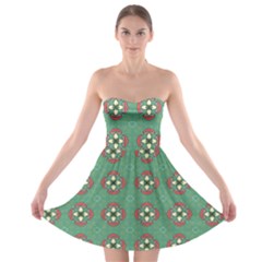 Mushrooms In The Meadow  Strapless Bra Top Dress by SychEva