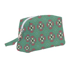 Mushrooms In The Meadow  Wristlet Pouch Bag (medium) by SychEva