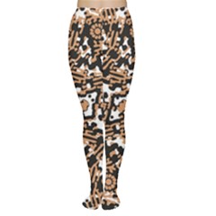 Modern Tribal Geometric Print Design Tights by dflcprintsclothing