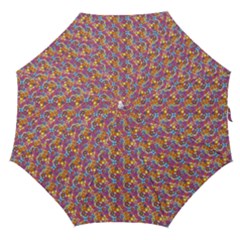 Groovy Floral Pattern Straight Umbrellas