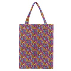 Groovy Floral Pattern Classic Tote Bag