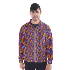 Groovy Floral Pattern Men s Windbreaker