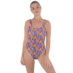 Groovy Floral Pattern Bring Sexy Back Swimsuit by designsbymallika