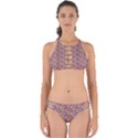 Groovy Floral Pattern Perfectly Cut Out Bikini Set View1