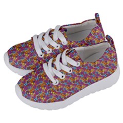 Groovy Floral Pattern Kids  Lightweight Sports Shoes by designsbymallika