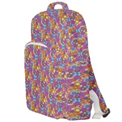 Groovy Floral Pattern Double Compartment Backpack