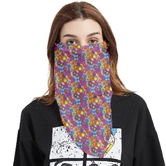 Groovy Floral Pattern Face Covering Bandana (Triangle)