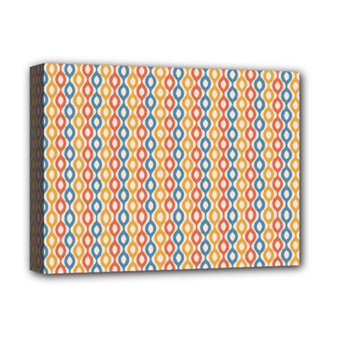 Psychedelic Groovy Pattern Deluxe Canvas 16  X 12  (stretched)  by designsbymallika