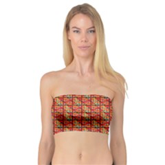 Square Floral Print Bandeau Top by designsbymallika