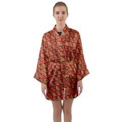 Square Floral Print Long Sleeve Satin Kimono by designsbymallika