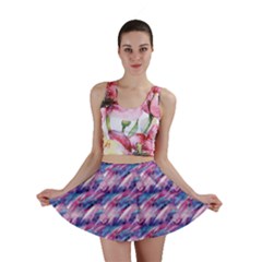 Pink Purple Shade Mini Skirt by designsbymallika